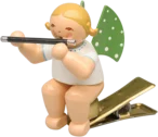 Angel with Flute on Clip